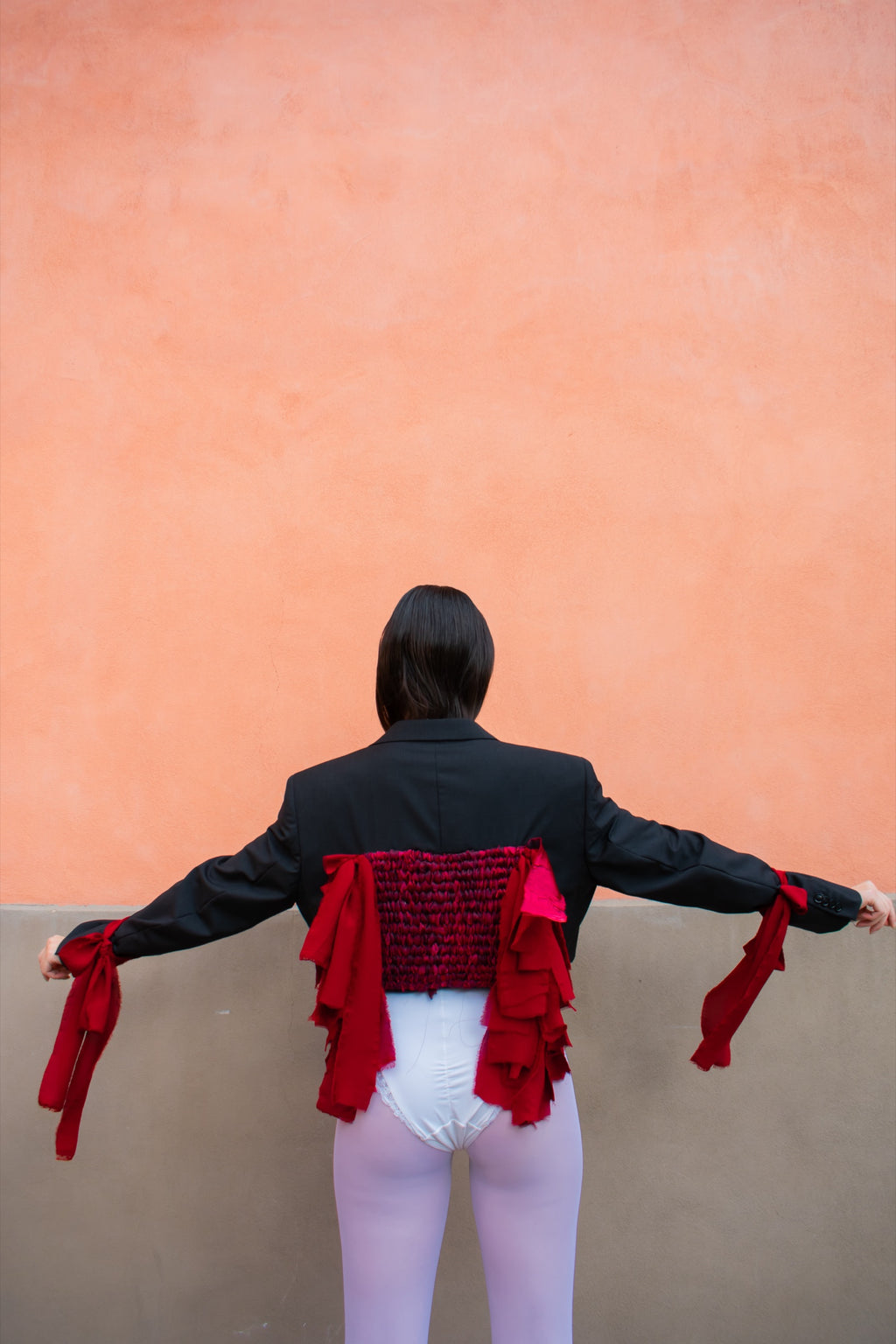 Blazer Cropped Telaio Rosso