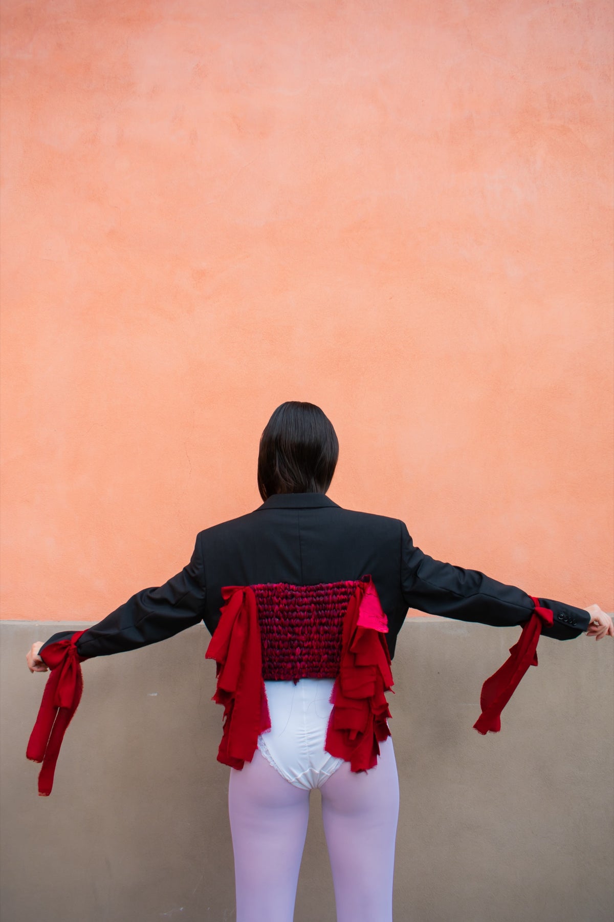 Blazer Cropped Telaio Rosso