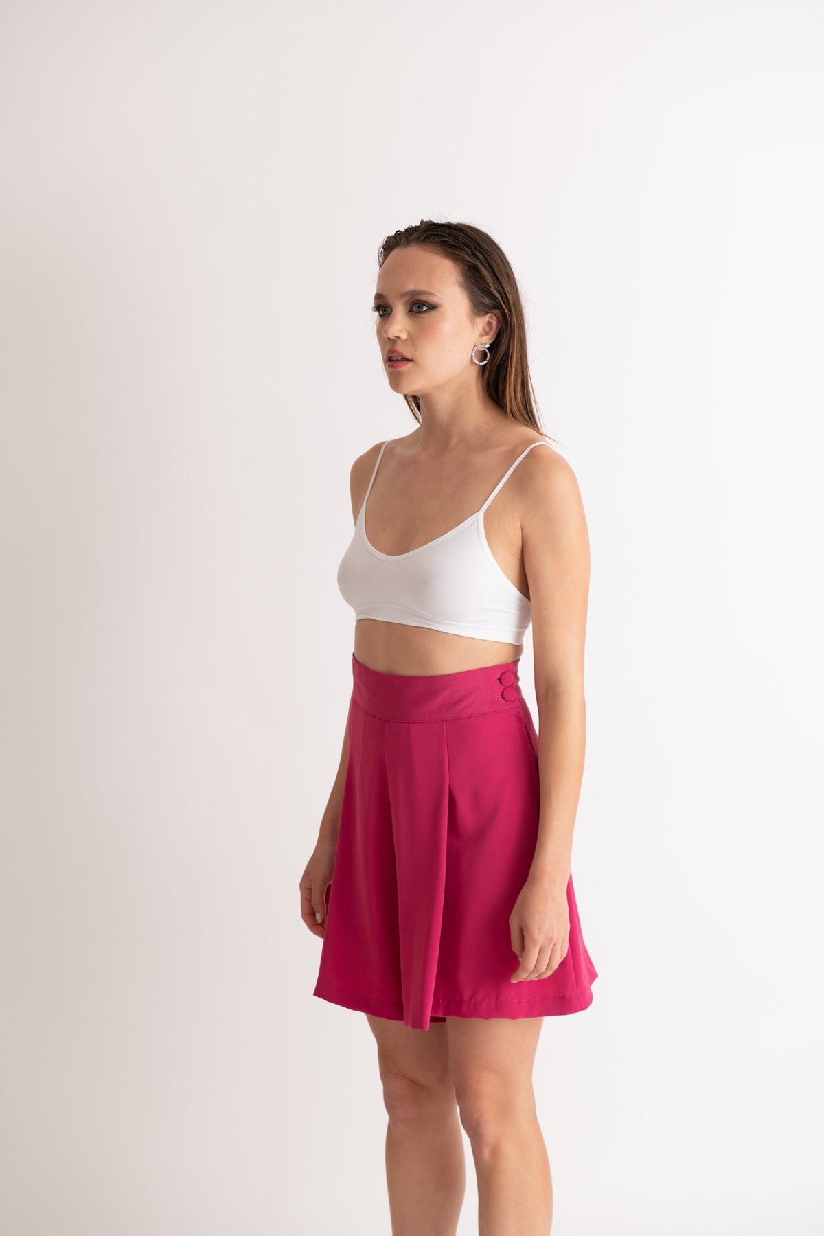 Pantaloni Corti Svasati